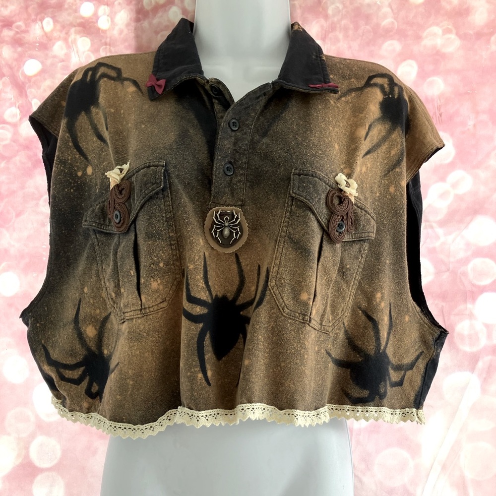 🕷️🕸️🕷️Gothic Bohemian Spider Top🕷️ - Picture 2 of 16